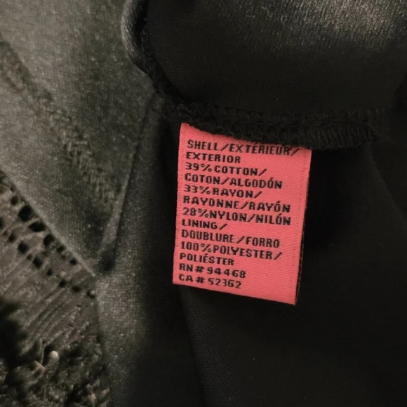 Betsy Johnson Black Lace Dress Long Sleeve Witchy Goth Size 4 - Picture 6 of 9